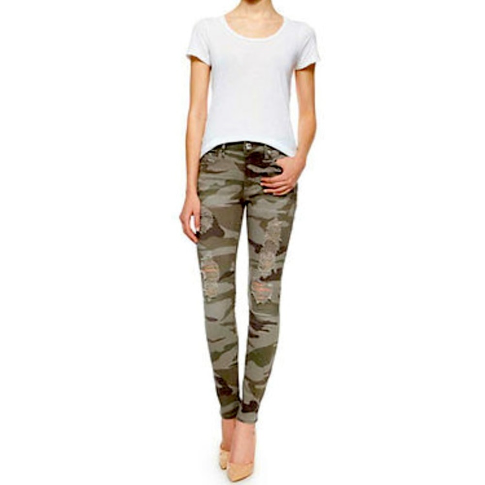 True Religion Camo Ripped Jeans - Halle